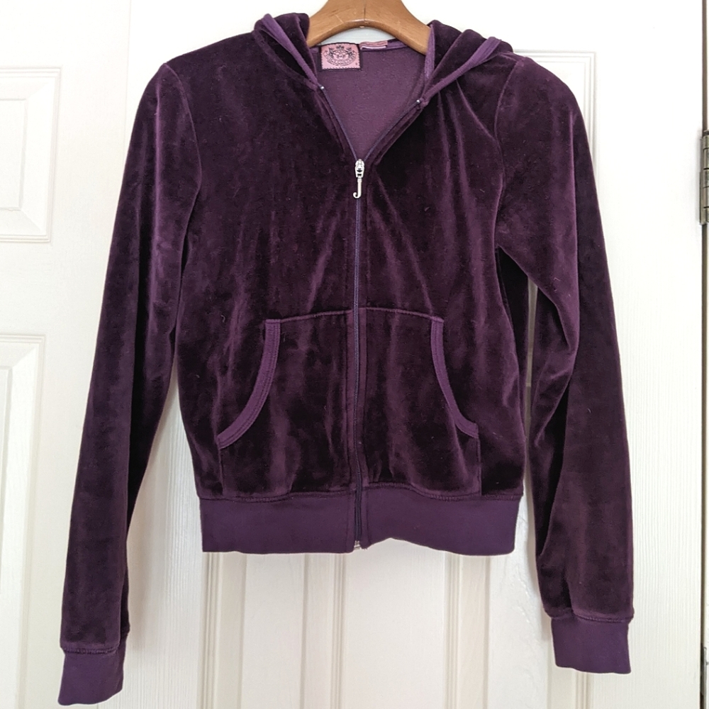 Juicy Couture Y2K Velvet Track Suit Zip Up Size S